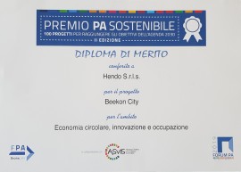Forum PA premia la startup Hendo e Beekon City