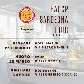 A Nuoro il 20 Marzo la seconda tappa del HACCP Sardegna Tour 2023