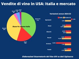   VINO, UIV: In attesa dei Dazi, consumi tricolori chiudono 2024 in negativo negli USA (-4%)