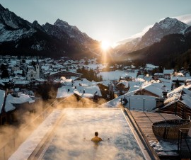 A gennaio, sulle Dolomiti, la settimana è bianchissima