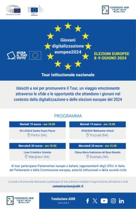 Il tour “Giovani, digitalizzazione, europee2024” arriva in Campania: un ponte verso il futuro europeo