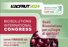 Biosolutions International Congress: Focus sul ciliegio di qualità