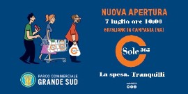 Sole365: nuova apertura a Napoli, Parco Commerciale GRANDE SUD