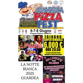 Dal 6 all'8 giugno 2025 la Prima Edizione di GUARDEA PIZZA FEST con il FESTIVAL DI NAPOLI IN TOUR