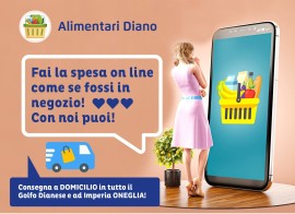 Alimentari Diano, consegna la spesa a casa tua!
