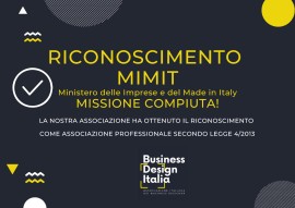 BUSINESS DESIGN ITALIA ora è riconosciuta anche dal MIMIT 