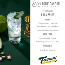 Tornano gli appuntamenti con “Gin & Pasta”, il ciclo di serate organizzate da Daniel Canzian, quest’anno in collaborazione con Tassoni