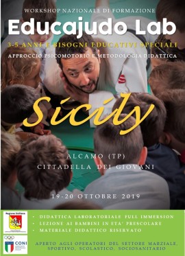 “Educajudo Lab Sicily”: arriva in Sicilia il circuito di formazione nazionale per docenti specializzati nella didattica infantile 
