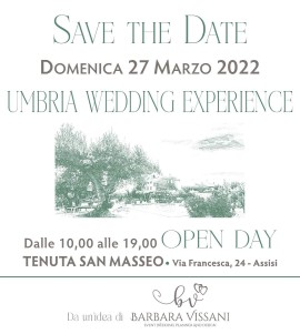 Umbria Wedding Experience, il nuovo format di Barbara Vissani
