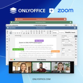 Collabora sui documenti durante le riunioni Zoom con l’applicazione ONLYOFFICE DocSpace