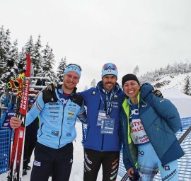 Team robinson in “rampa” di lancio. Kowalczyk velocissima sul cermis