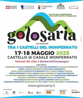 GOLOSARIA MONFERRATO va in scena Sabato 17 e Domenica 18 Maggio: 35 Paesi coinvolti e tante eccellenze 