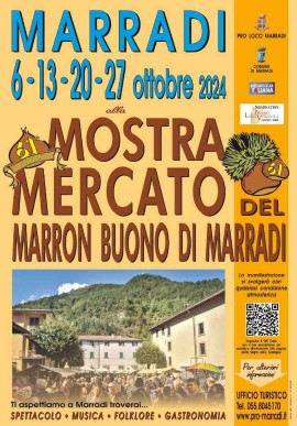 Enogastronomia, Marradi crocevia dei sapori che uniscono Toscana e Romagna con la Mostra Mercato del Marron Buono