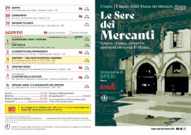 “LE SERE DEI MERCANTI”: il programma di cinema, musica, incontri e spettacoli che abiterà Piazza dei Mercanti per tutta la stagione estiva