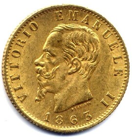Monete d'oro rarissime del Regno d'Italia 