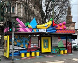 Milano si tinge di giallo (e non solo) con la campagna “Pop by Nature” di Chiquita in collaborazione con l’artista Romero Britto