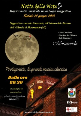 Polimnia Cultura invita alla Notte delle Note di Morimondo 