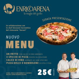Enrico Arena presenta il nuovo menù “a quattro mani” con lo Chef Giovanni Sorrentino (Bib Gourmand Michelin)