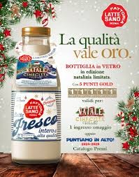 NATALE 2024: Latte Sano, sotto l'albero una bottiglia in vetro per le feste