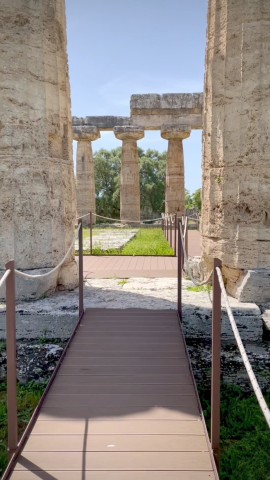 Il percorso di visita nell’area archeologica di Paestum 