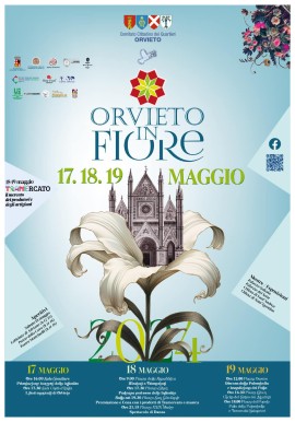 Ad Orvieto in Fiore Aperitivo Floreale Wine. Street Food il 17 e 18 maggio 2024