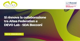 Si rinnova la collaborazione tra Altea Federation e DEVO Lab - SDA Bocconi  per sostenere e sviluppare la Digital Transformation nelle imprese italiane
