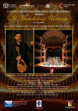 “Il Mandolino Virtuoso” – Carlo Aonzo al Teatro Massimo di Catania
