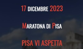 XXIV Maratona di Pisa, t-shirt tecnica e medaglia per gli 850 anni di Fondazione della Torre. Si corre domenica 17 dicembre