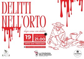 Teatro, dopo il sold out del primo spettacolo torna “Delitti nell’Orto”: il 19 giugno radiodramma dal vivo all’Orto San Frediano