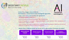 E’ aperto il bando di AI Magister. Fai domanda per accedere ai DMA e i corsi di formazione gratuiti sulla GEO-AI del Geosmartcampus