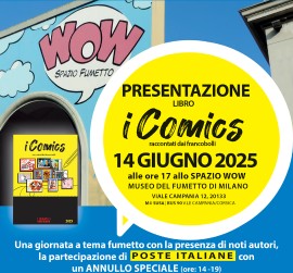 Un annullo speciale di Poste Italiane al museo del fumetto di Milano