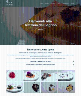 Nuovo sito per la Trattoria del Segrino - Cucina tipica