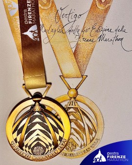 Medaglia 40^ Estra Firenze Marathon: la Cupola di Brunelleschi è un’opera d’arte
