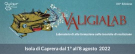 Al via il ValigiaLab: dall'1 all'8 agosto con Renato Carpentieri sull'isola di Caprera