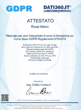 Corso gratuito privacy con attestato
