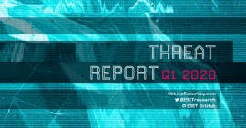 ESET, leader globale nel mercato della cybersecurity, pubblica il Report sulle minacce del primo trimestre 2020