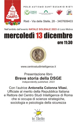 Conversazione sull'intelligence con Antonella Colonna Vilasi a Rieti 