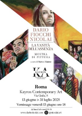Dario Fiocchi Nicolai: a Roma “La Vanità dell’Assenza”