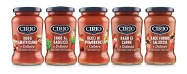 La gamma di Sughi Pronti Cirio con Datterino 100% italiano