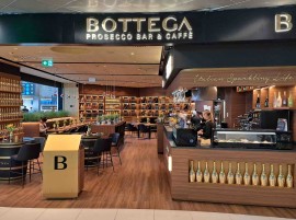 Bottega apre il nuovo Prosecco Bar all'aeroporto di Budapest 