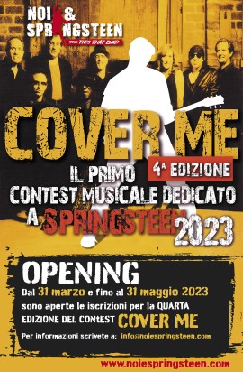 Grande attesa per la IVa edizione di COVER ME, il Contest made in Bergamo dedicato a Bruce Springsteen