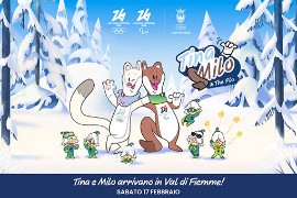 Tina e Milo da Sanremo alla Val di Fiemme. Ecco le mascotte di Milano Cortina 2026