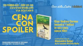 Giovedì 20 febbraio torna la Cena con spoiler insieme allo scrittore Gian Andrea Cerone