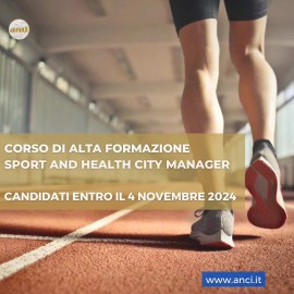 Al via il bando per Corso alta formazione in Sport and Health City Manager di ANCI in collaborazione con Health City Institute e Sapienza Università di Roma
