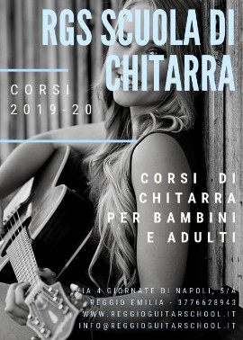 Iscrizioni ai corsi di chitarra per l’anno scolastico 2019-2020
