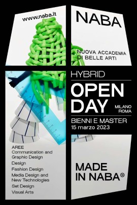 NABA, Nuova Accademia di Belle Arti presenta un nuovo Hybrid Open Day dedicato ai corsi Postgraduate nei campus di Milano e Roma