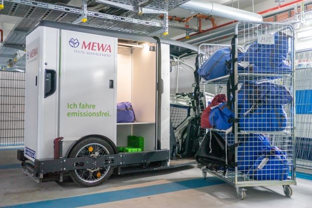 Con le cargo bike MEWA crea un servizio urbano carbon neutral