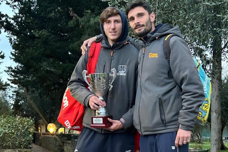 Filippo Alberti del Tennis Giotto sui campi degli Internazionali Bnl d’Italia