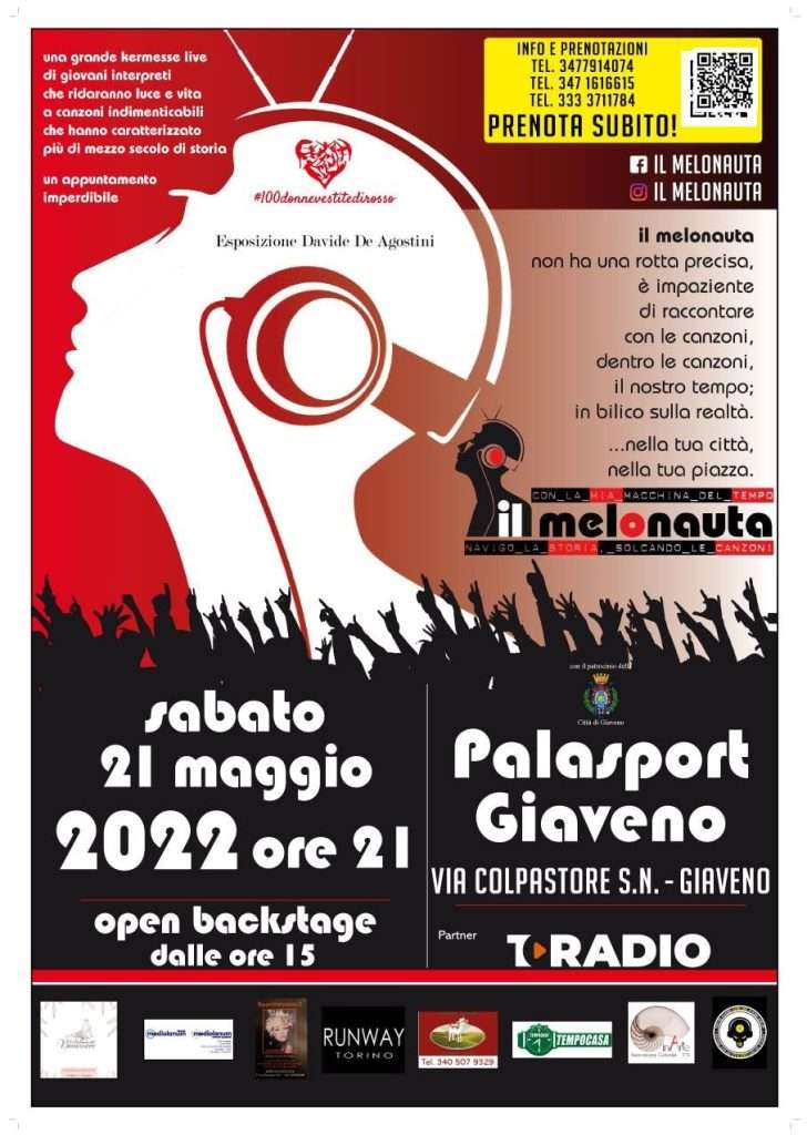 Il Melonauta l’arte della musica e del ballo è di scena a Giaveno sabato 21 maggio ore 21.00 al palasport di Giaveno