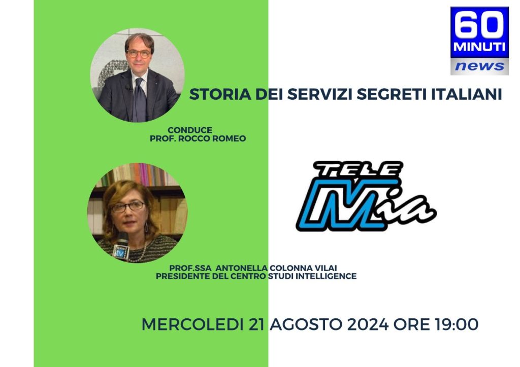 Intervista del prof. Rocco Romeo ad Antonella Colonna Vilasi sulla storia dei servizi segreti italiani